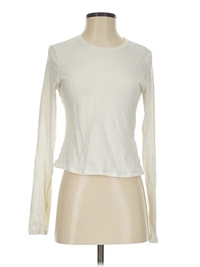 Pre-owned Skims Long Sleeve T-shirt In Ivory