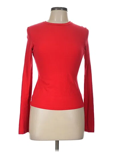 Pre-owned Skims Long Sleeve T-shirt In Red
