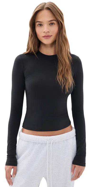 Skims Long Sleeve T-shirt Soot