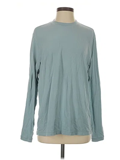 Pre-owned Skims Long Sleeve T-shirt In Teal