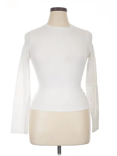 Pre-owned Skims Long Sleeve T-shirt In White