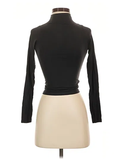 Pre-owned Skims Long Sleeve Turtleneck In Black
