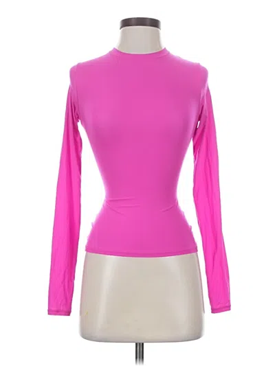 Pre-owned Skims Long Sleeve Turtleneck In Pink