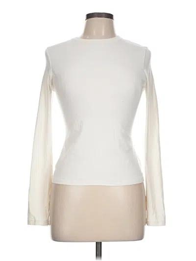 Pre-owned Skims Long Sleeve Turtleneck In White