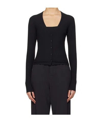 Skims Black Soft Lounge Cardigan In Onyx