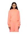 Skims Orange Modal French Terry Classic Hoodie In Pink