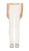 Skims Lounge Fleece Pant In White