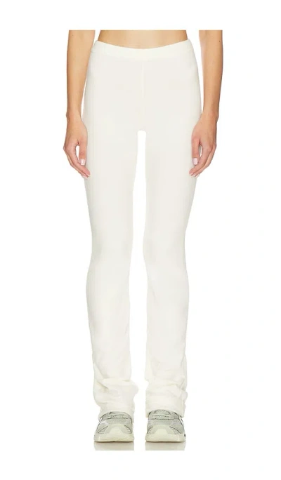Skims Lounge Fleece Pant In White