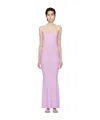 Skims Soft Lounge Scoop-neck Stretch-modal Maxi Slip Dress In Purple