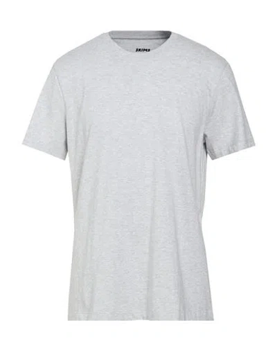 Skims Man T-shirt Light Grey Size S Cotton In Gray