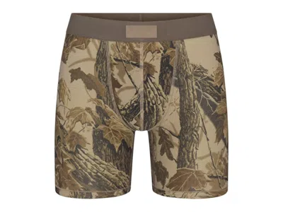 Pre-owned Skims Men's Cotton 5" Boxer Brief In Realtree Camo Print