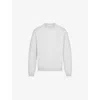 Skims Mens Light Heather Grey Classic Crewneck Lounge Cotton-blend Sweatshirt