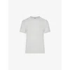 Skims Mens Light Heather Grey Crewneck Short-sleeve Cotton-jersey T-shirt