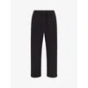 Skims Mens Obsidian Soft-knit Lounge Straight-leg Relaxed-fit Cotton-blend Jogging Bottoms In Obsidian