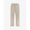 Skims Mens Shale Soft-knit Lounge Straight-leg Relaxed-fit Cotton-blend Jogging Bottoms