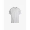 Skims Mens Lounge Relaxed-fit Cotton-blend Jersey T-shirt Heather Grey
