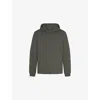 Skims Mens  Lounge Zip-up Jersey Hoody In Green