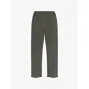 Skims Mens  Soft-knit Lounge Straight-leg Relaxed-fit Cotton-blend Jogging Bottoms In Basil