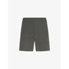 Skims Mens  Soft-knit Relaxed-fit Cotton-blend Jersey Shorts In Basil