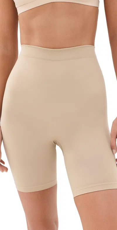 Skims Mid Thigh Shorts Clay