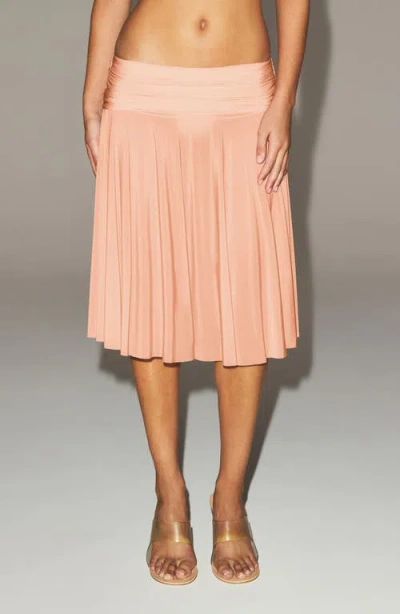 Skims Milky Sheer Skirt In Pink