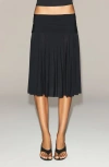 Skims Milky Sheer Skirt In Black