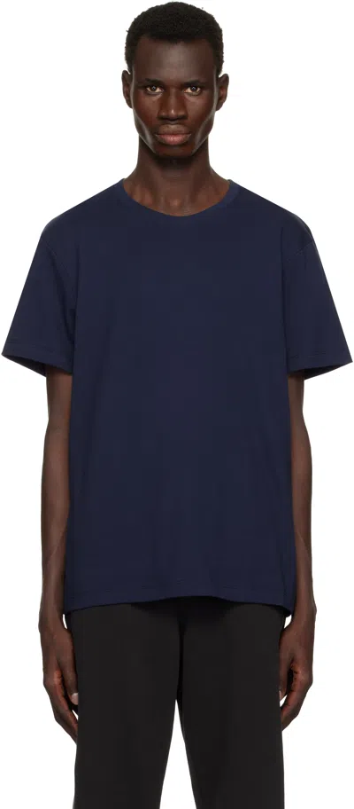 Skims Navy ' Cotton' Classic T-shirt