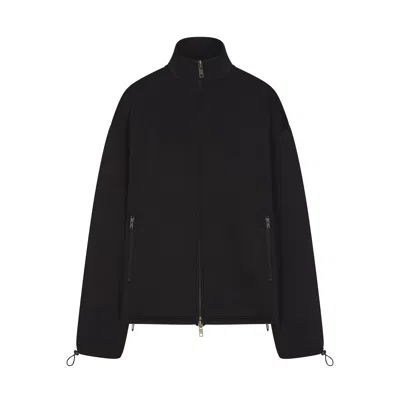 Skims Neoprene Outerwear In Obsidian