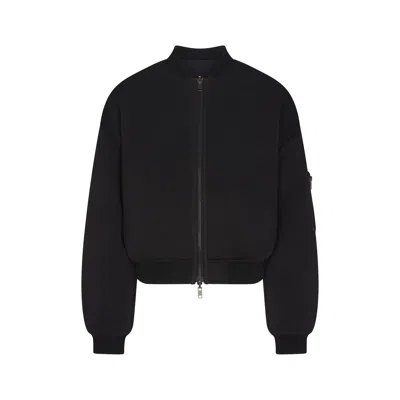 Skims Neoprene Outerwear In Obsidian