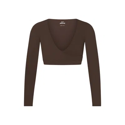 Skims Nike Matte In Dark Sepia