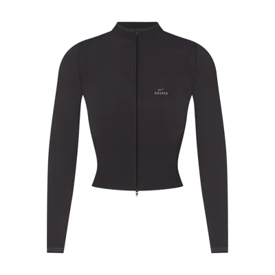 Skims Nike Ribbed Seamless In Black