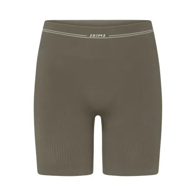 Skims Nike Ribbed Seamless In Dusty Oakmoss