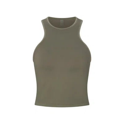 Skims Nike Ribbed Seamless In Dusty Oakmoss