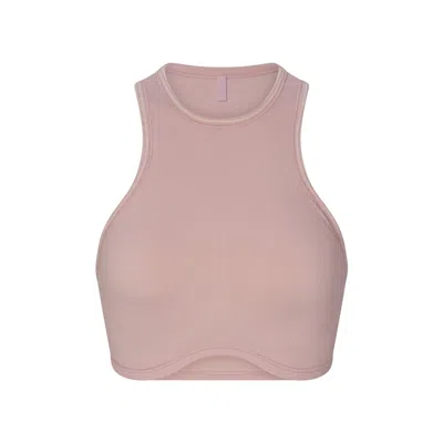 Skims Nike Ribbed Seamless In Himalayan/ecru