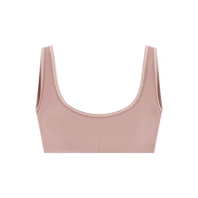 Skims Nike Ribbed Seamless In Himalayan/ecru