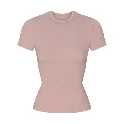 Skims Nike Ribbed Seamless In Himalayan/ecru