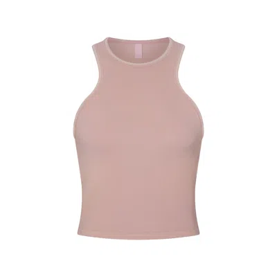 Skims Nike Ribbed Seamless In Himalayan/ecru