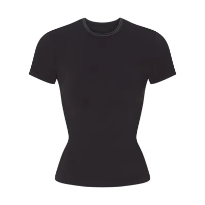 Skims Nike Ribbed Seamless In Obsidian/armor