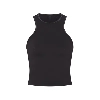 Skims Nike Ribbed Seamless In Obsidian/armor