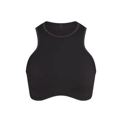 Skims Nike Ribbed Seamless In Black
