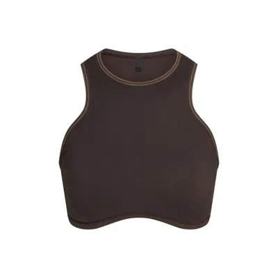 Skims Nike Ribbed Seamless In Brown