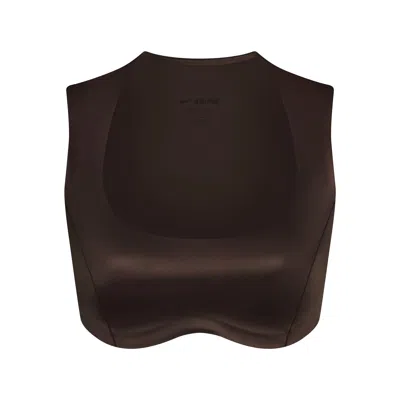 Skims Nike Satin Shine In Brown