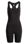 Skims Outdoor Mid Thigh Bodysuit In Onyx