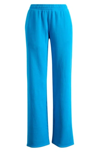 Skims Oversize French Terry Pants In Blue