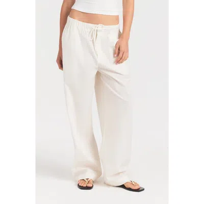 Skims Oversize Straight Leg Pants In White