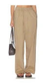 Skims Oversized Drawstring Pant In Brown