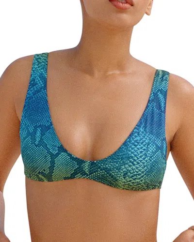 Skims Plunge Bikini Top In Multi