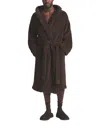 Skims Plush Robe In Brown