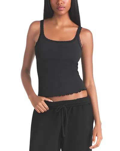 Skims Pointelle Cami In Black