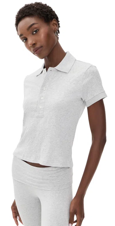 Skims Polo Light Heather Grey